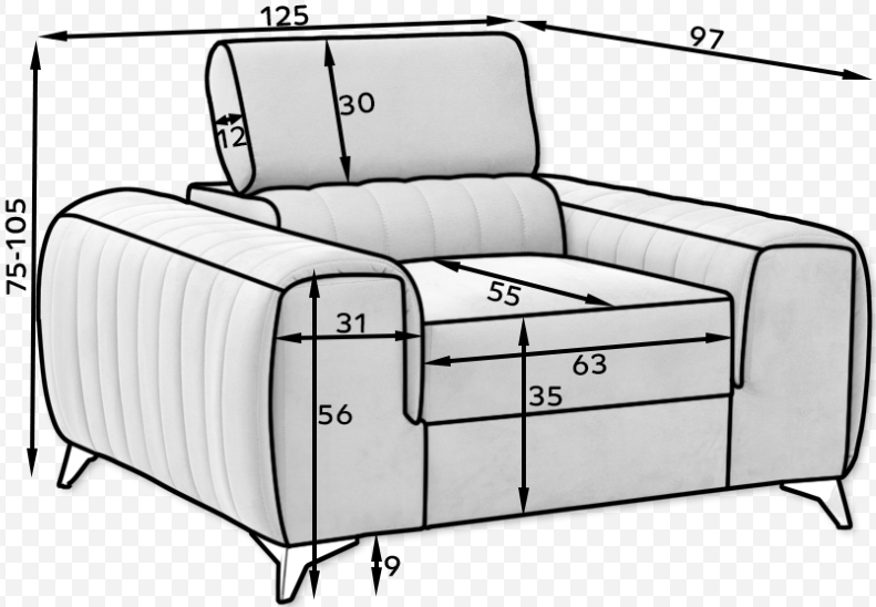 Πολυθρόνα Rene 3