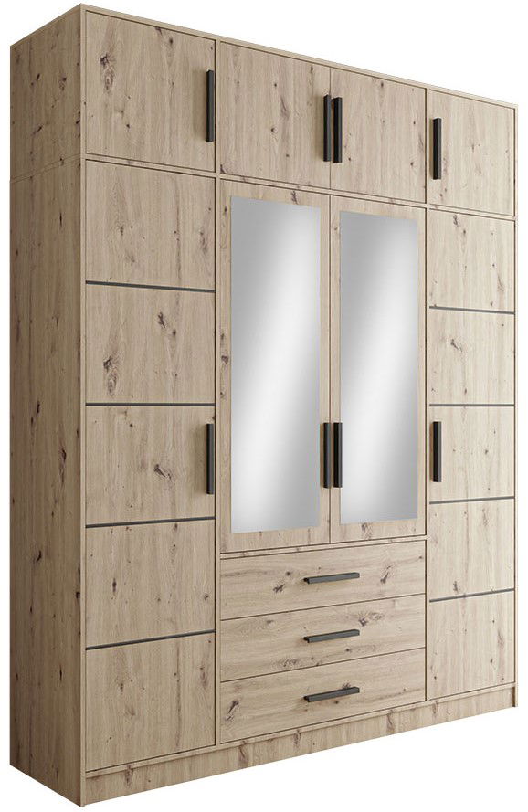 Ντουλάπα Kos 4D Τετράφυλλη με πατάρι 1