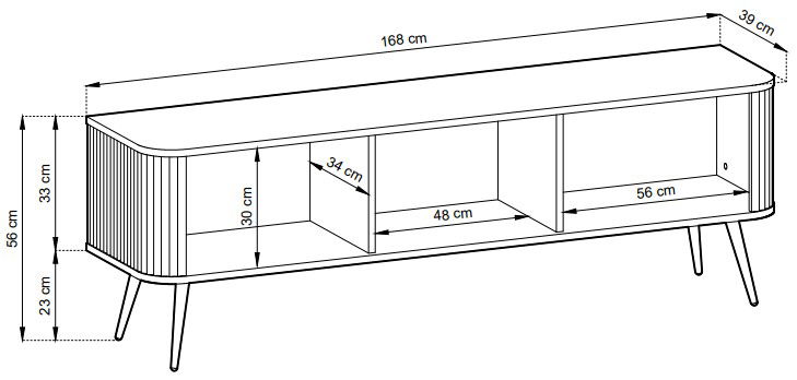 Έπιπλο τηλεόρασης Zoha 3
