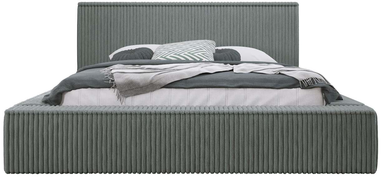 Επενδυμένο κρεβάτι Plexi-Gkri-Anthraki-140 x 200 1