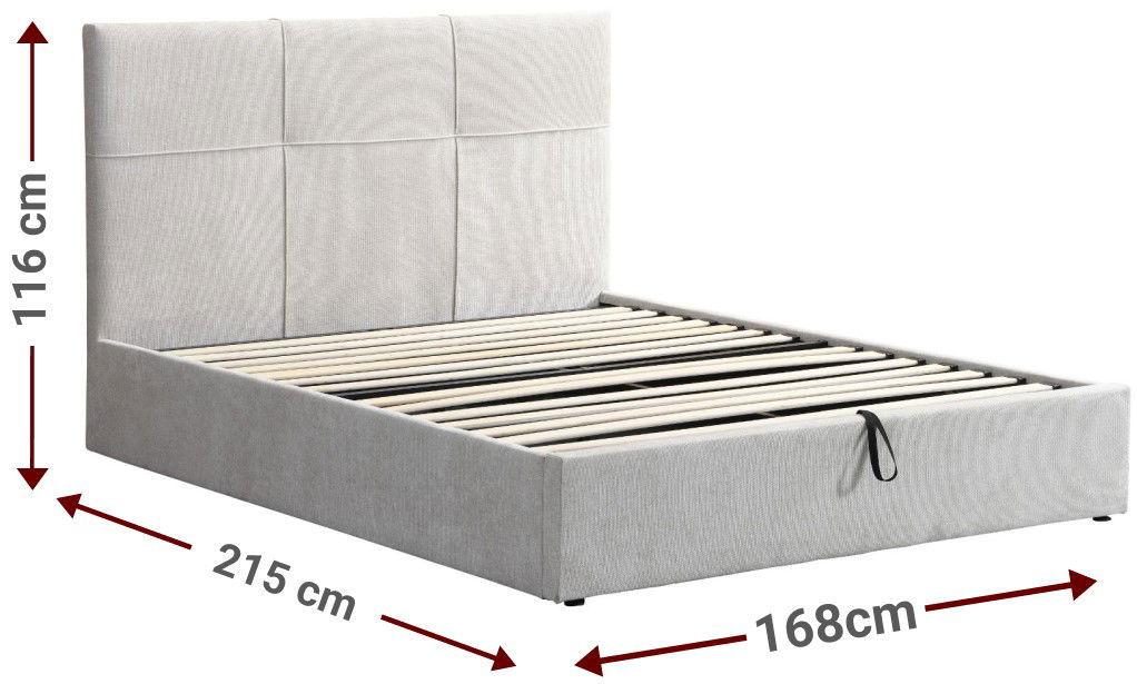 Επενδυμένο κρεβάτι Raziel 3