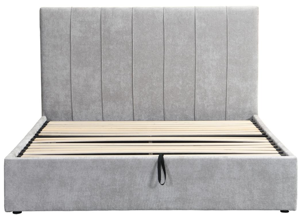 Επενδυμένο κρεβάτι Denzel-Γκρι-160x200-Lift-Storage 6
