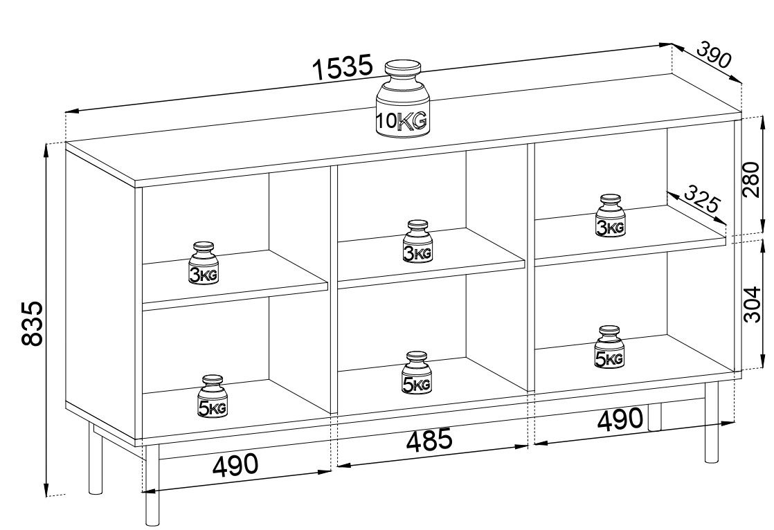 Μπουφές Bliss plus 3