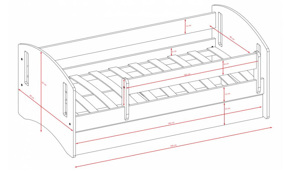 Παιδικό κρεβάτι Classic II 3
