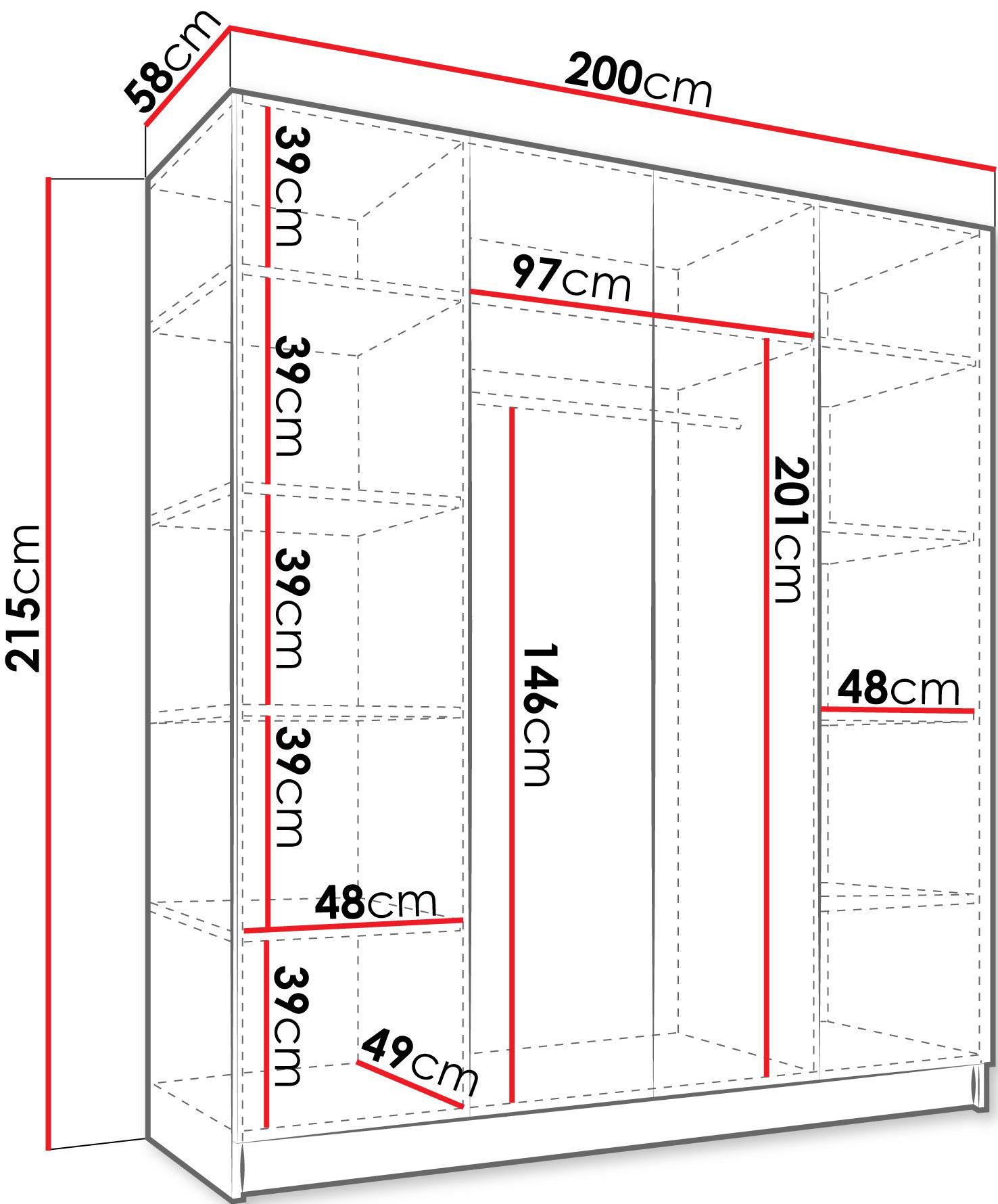 Ντουλάπα Santi Τετράφυλλη 3