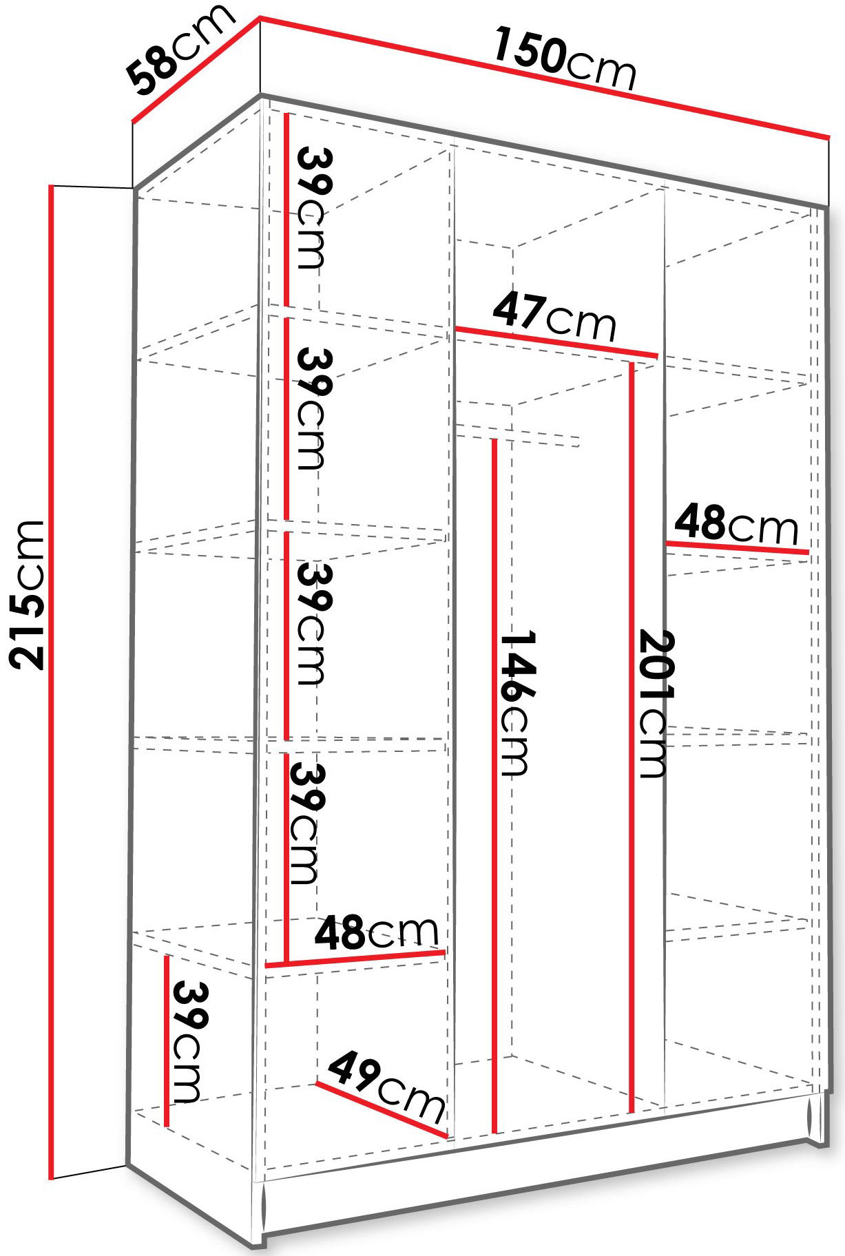 Ντουλάπα Calia I Τρίφυλλη 4