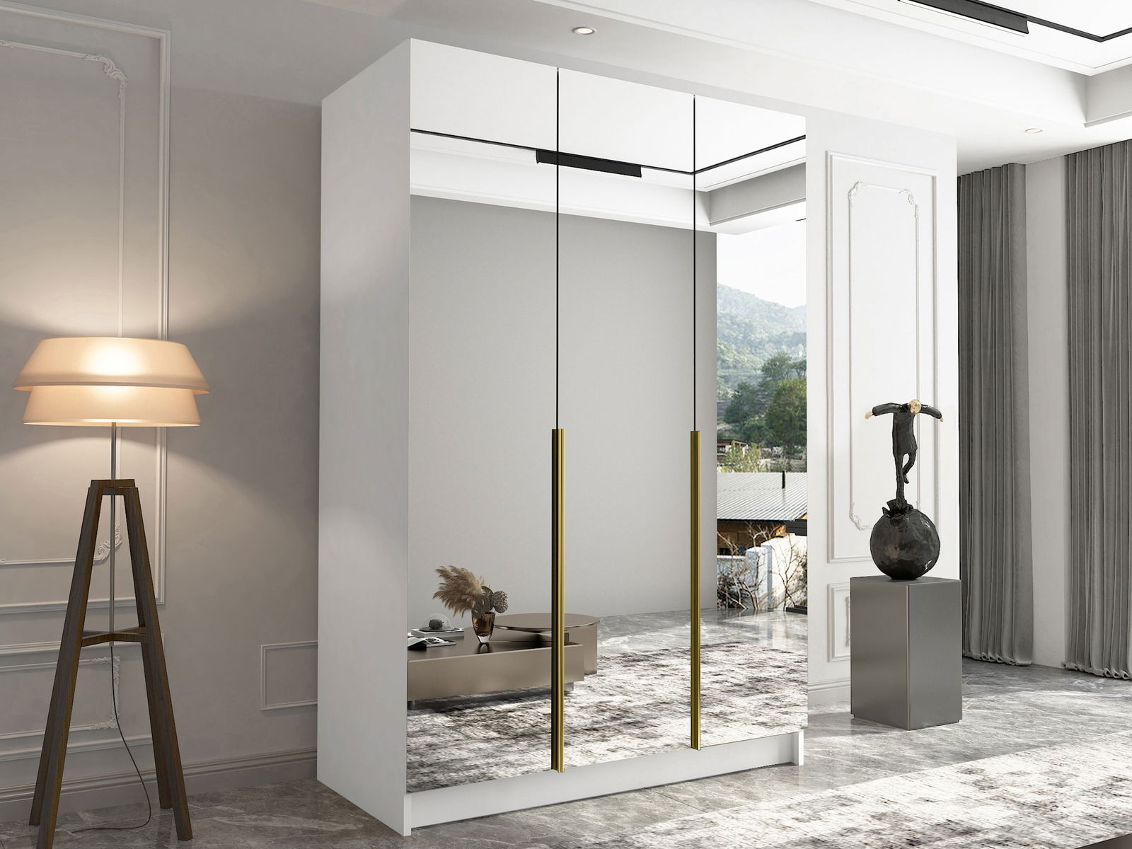 Ντουλάπα Calia III Τρίφυλλη 2