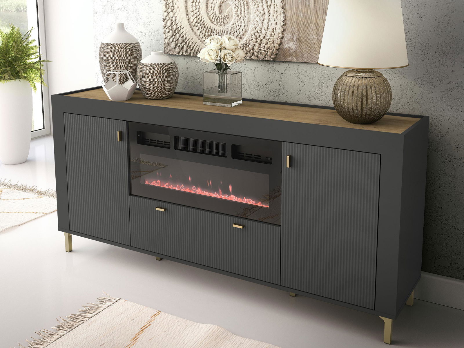 Μπουφές Mossa long plus 3