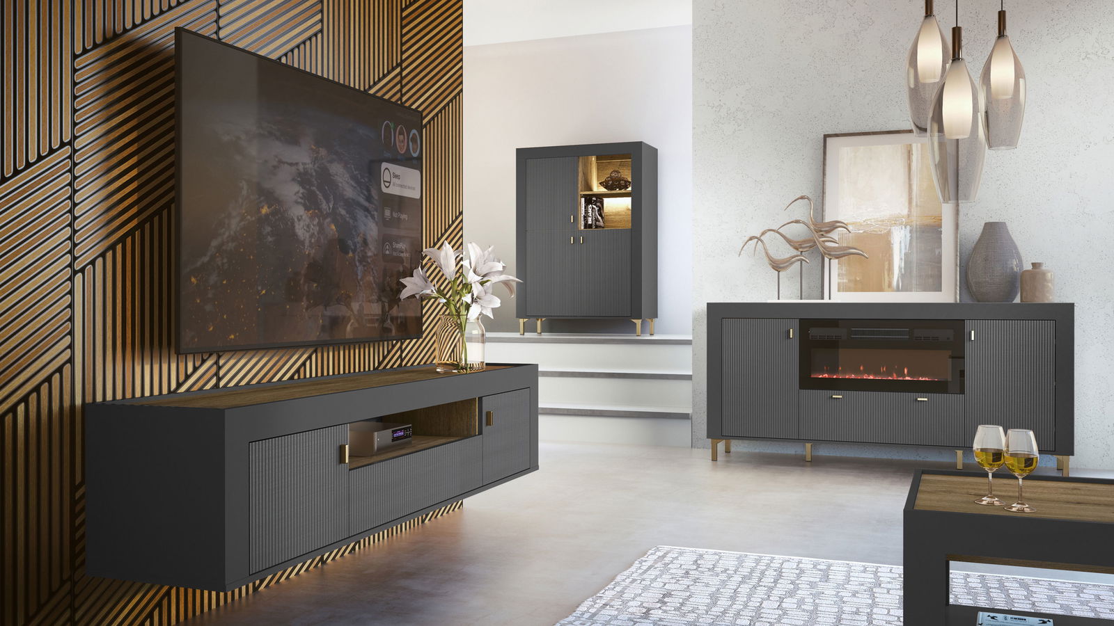 Έπιπλο τηλεόρασης Mossa 2