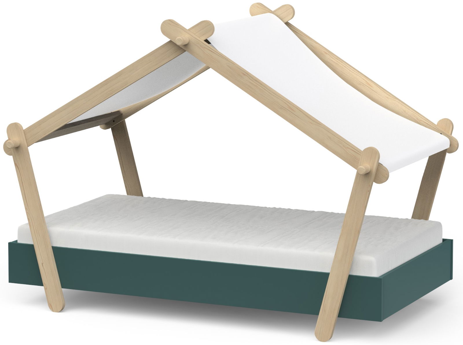 Βρεφικό κρεβάτι Thumbelina-Prasino 1