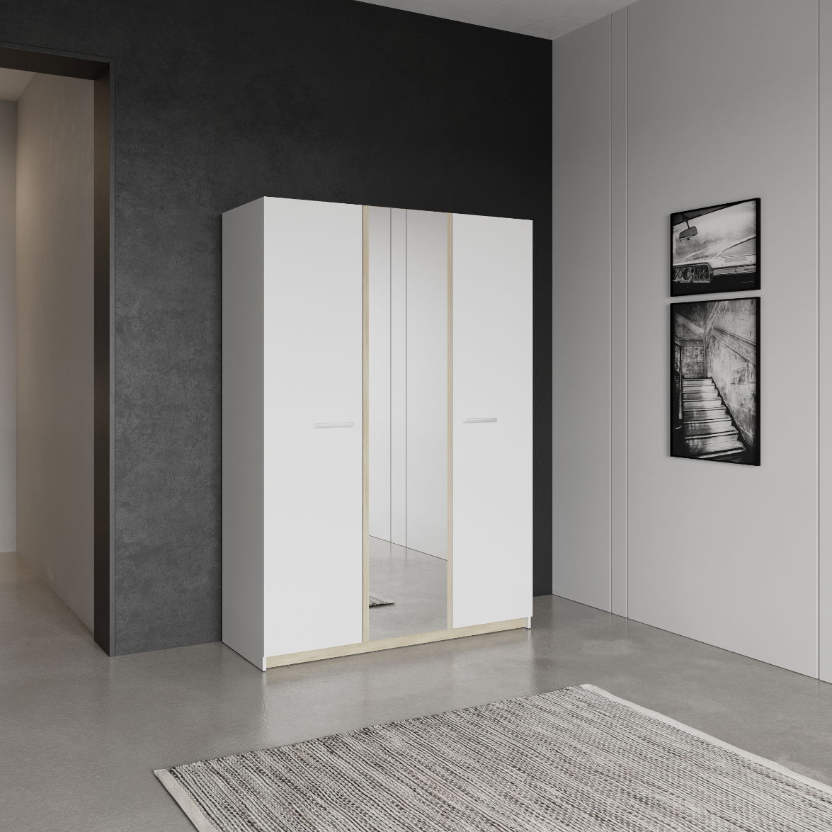 Ντουλάπα Winston τρίφυλλη 5