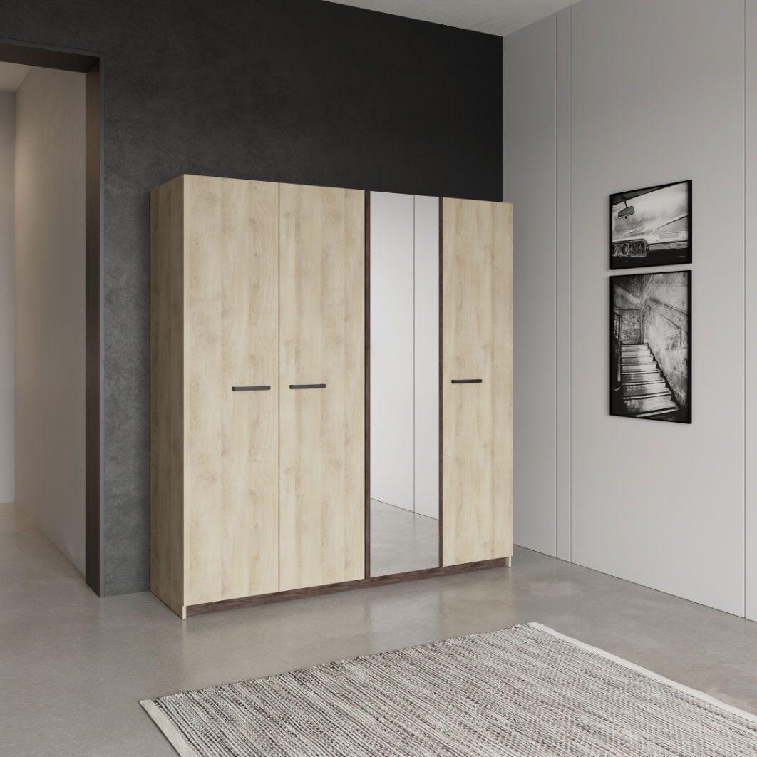 Ντουλάπα Winston τετράφυλλη 2