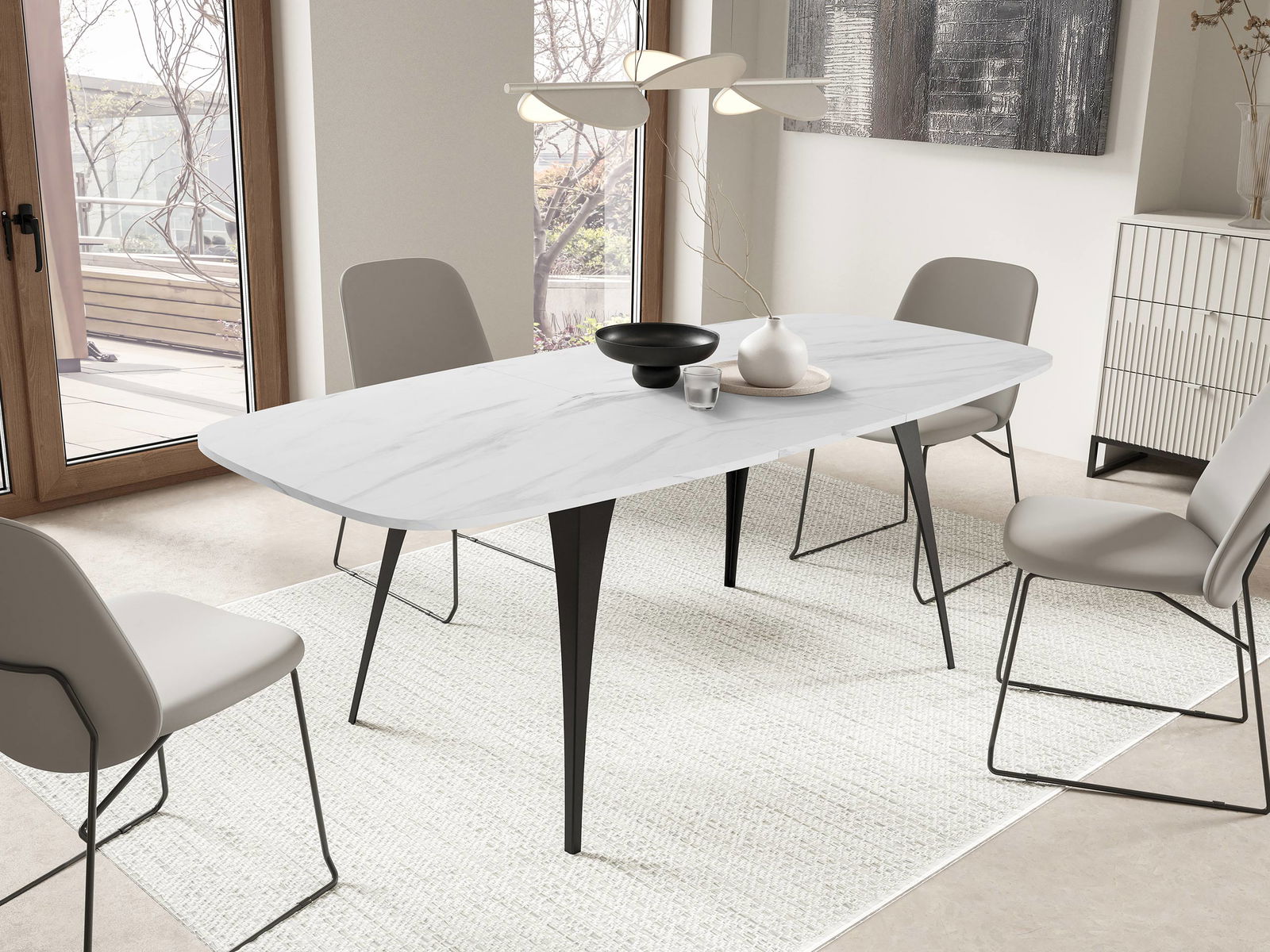 Επεκτεινόμενο τραπέζι Aura 2