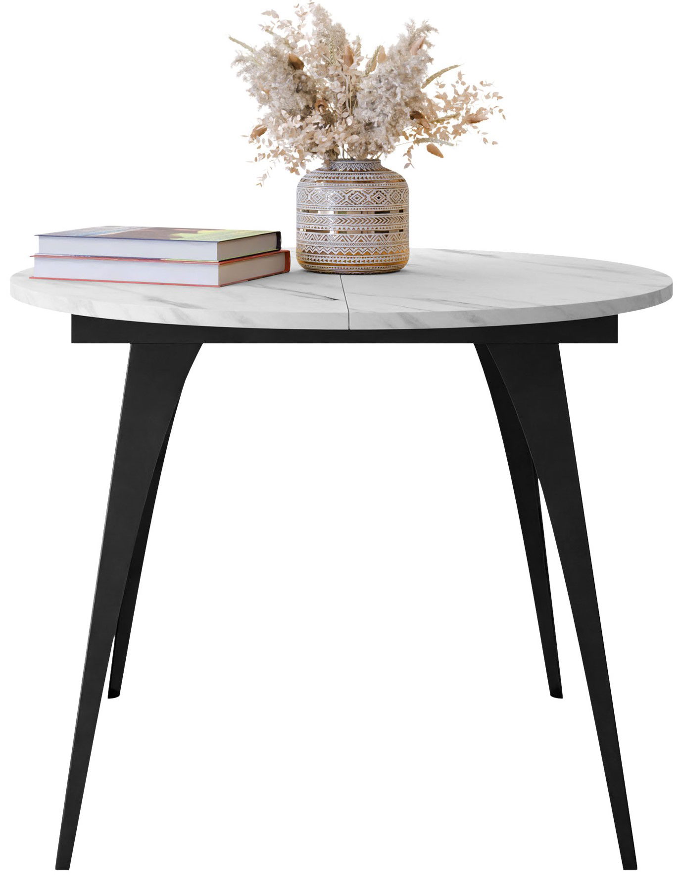 Επεκτεινόμενο τραπέζι Carmina-Leuko Marmaro 1