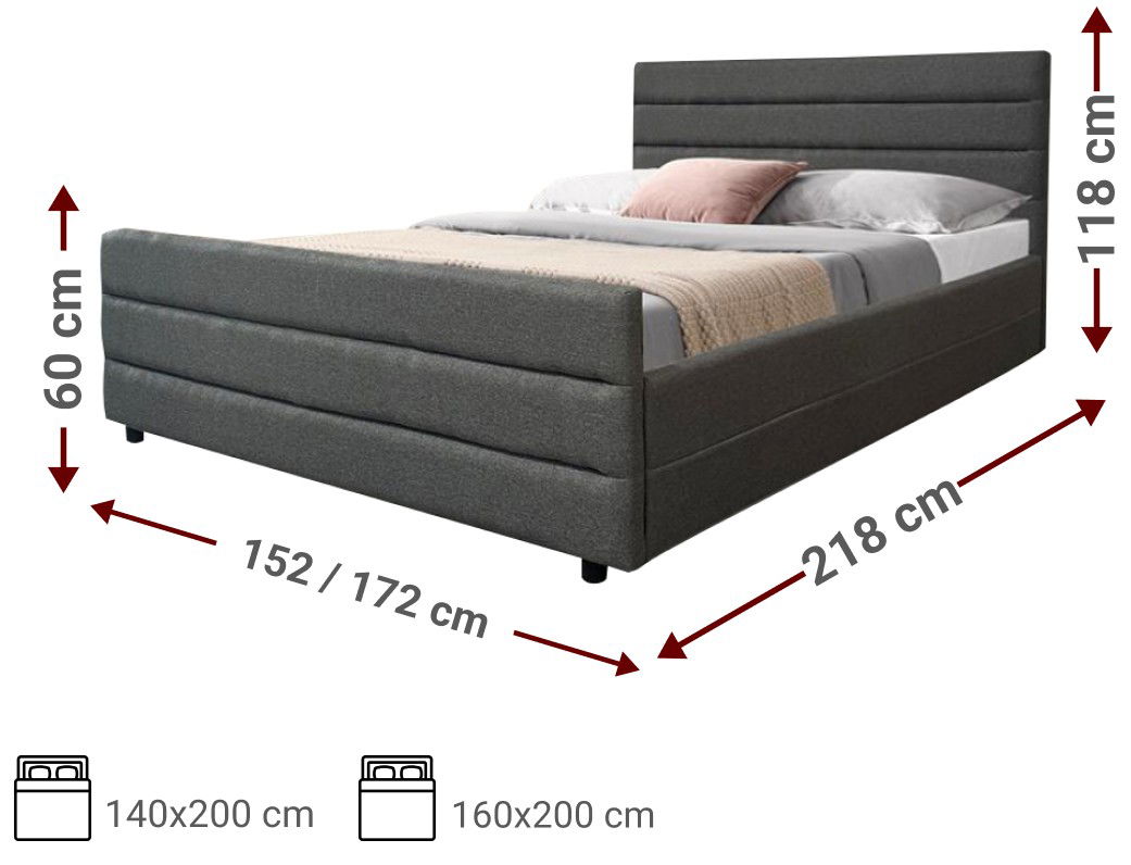 Επενδυμένο κρεβάτι Helen 4