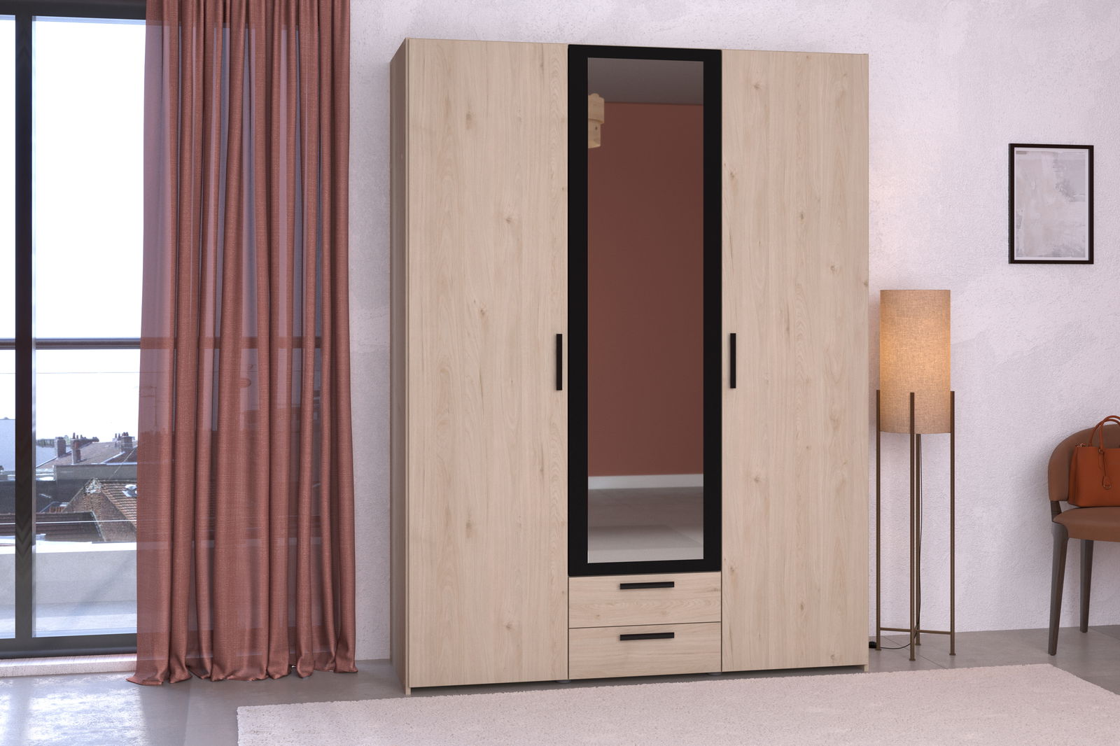 Ντουλάπα Daily τρίφυλλη 4