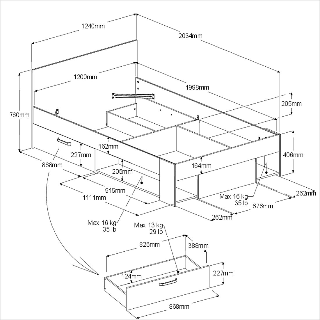 Κρεβάτι Chilly 2