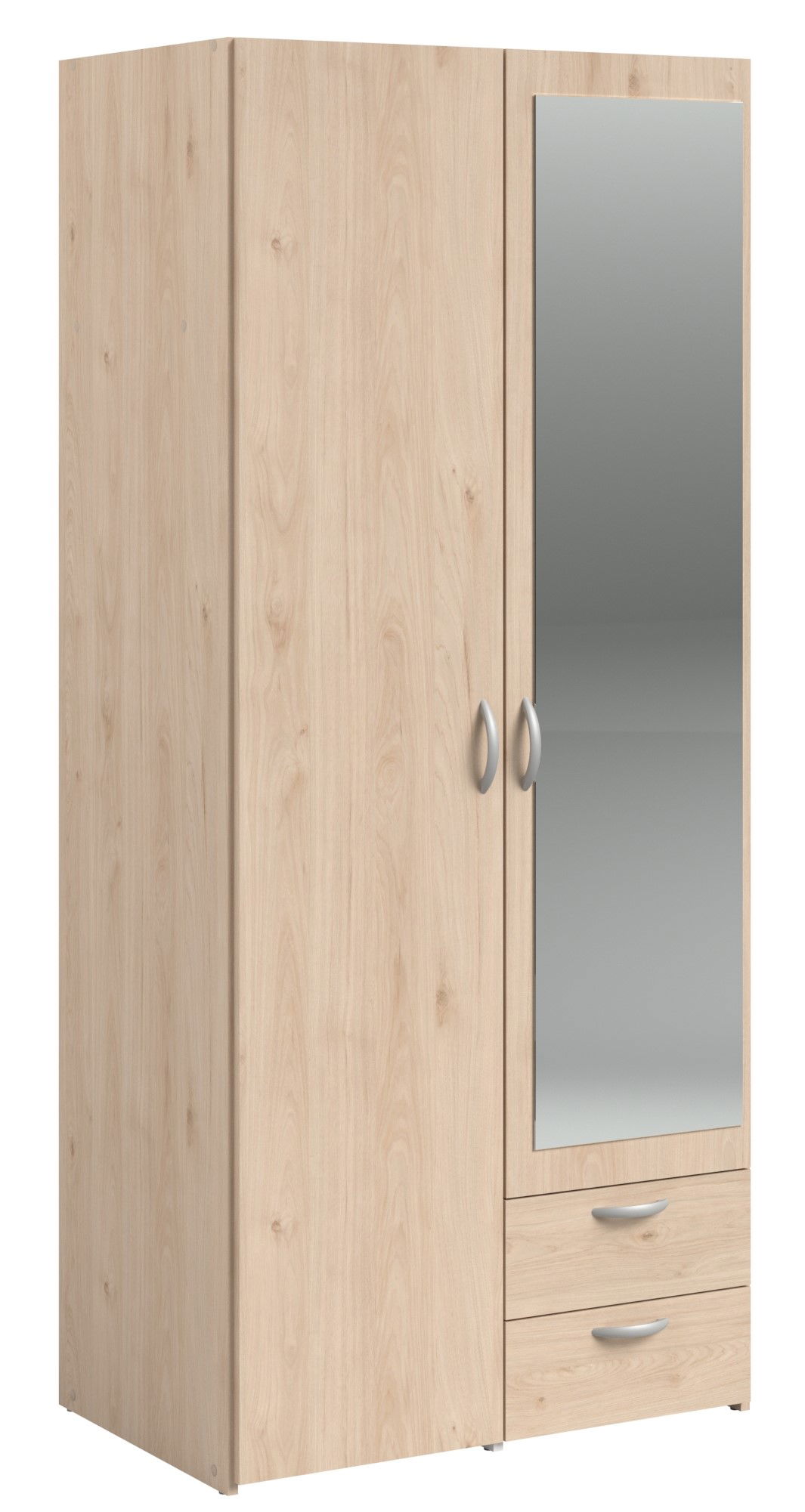 Ντουλάπα Dorm δίφυλλη με καθρέπτη-Fusiko 1