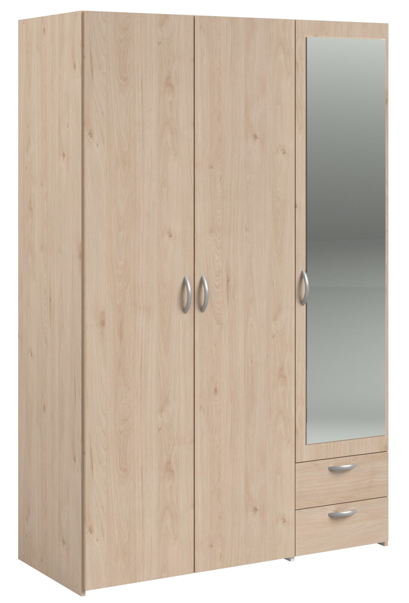 Ντουλάπα Dorm τρίφυλλη με καθρέπτη-Fusiko 1