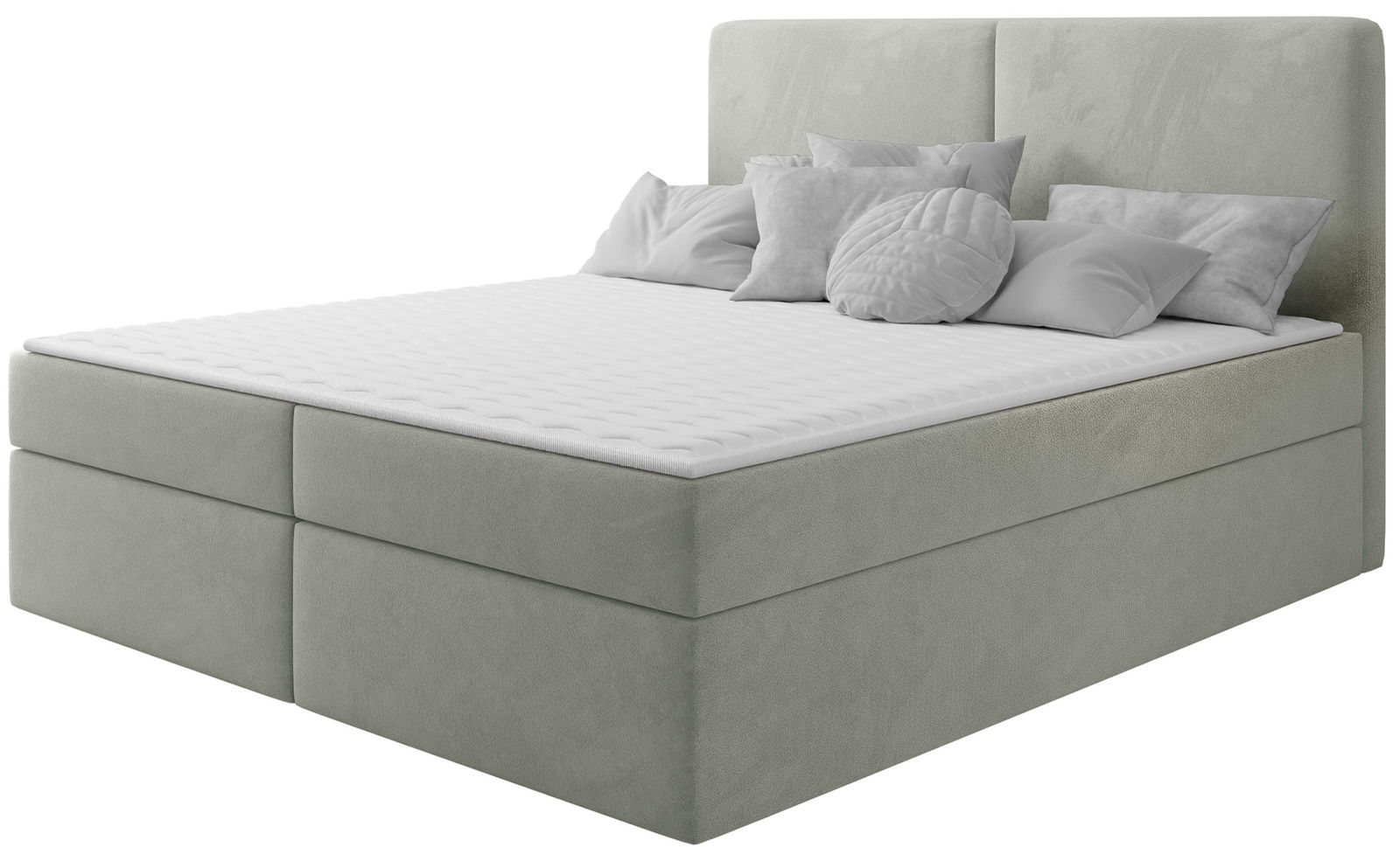 Επενδυμένο κρεβάτι Claire με στρώμα και ανώστρωμα-Gkri Anoixto-160 x 200 1