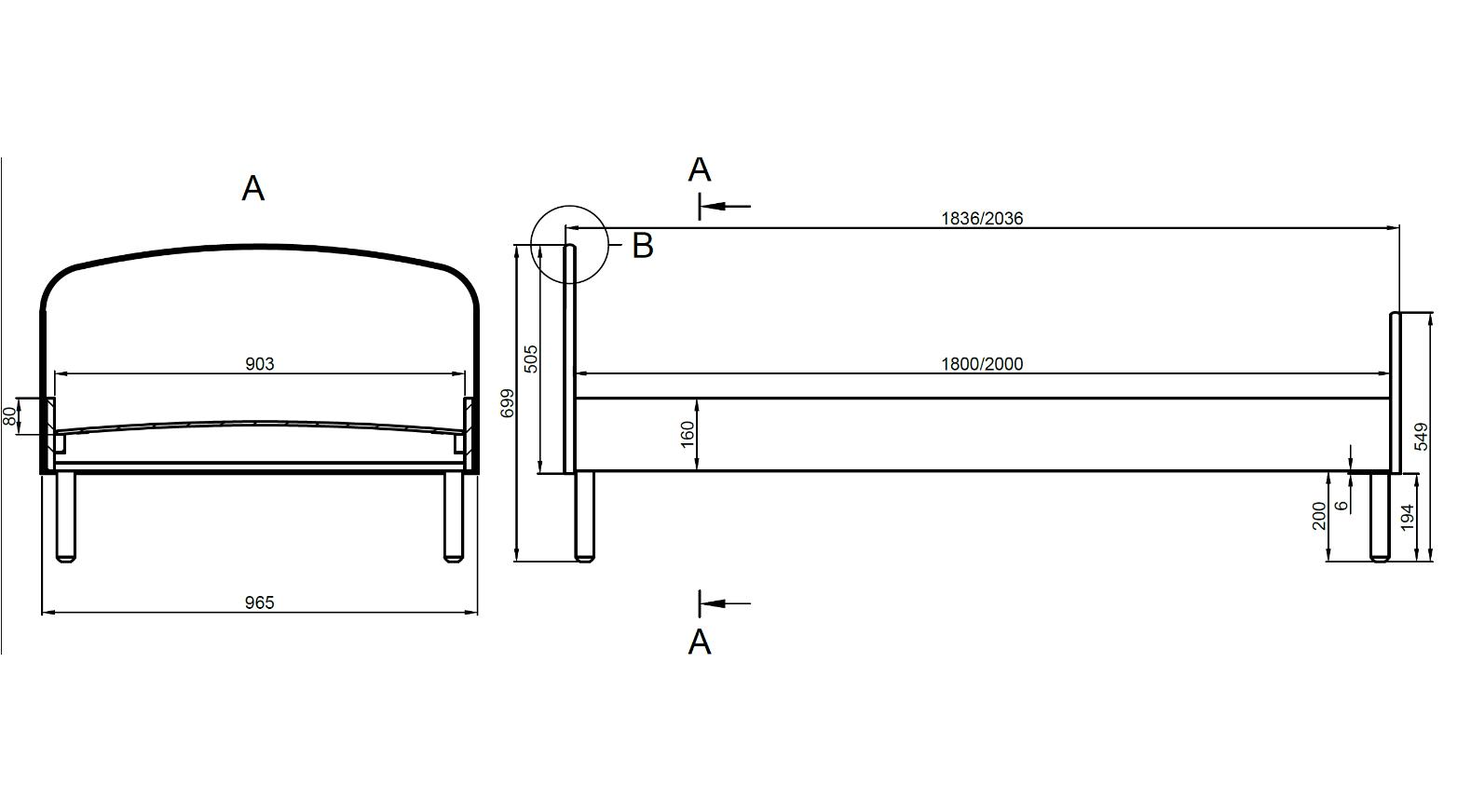 Παιδικό κρεβάτι Emma-200 x 90 3