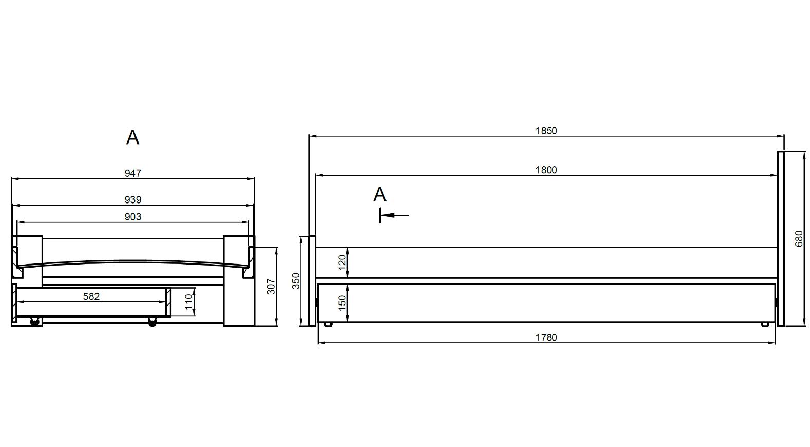 Παιδικό κρεβάτι Emil-180 x 90 3