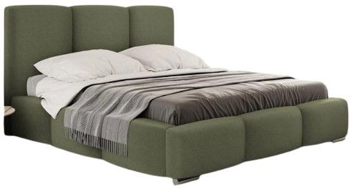 Επενδυμένο κρεβάτι Olweria-Prasino Skouro-140 x 200 1