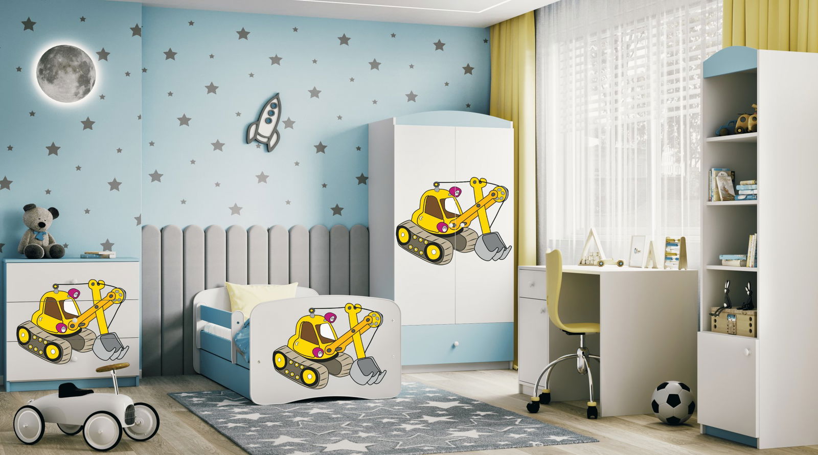 Παιδικό κρεβάτι Babydreams Cartoon-Mple-180 x 80-Digger 4