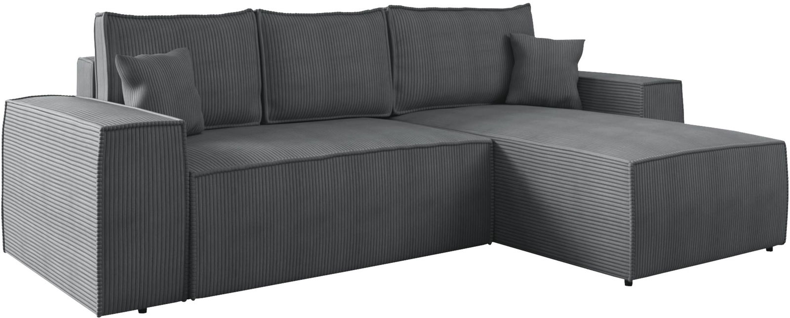 Γωνιακός καναπές Malaga mini I-Gkri Skouro-Δεξιά 1