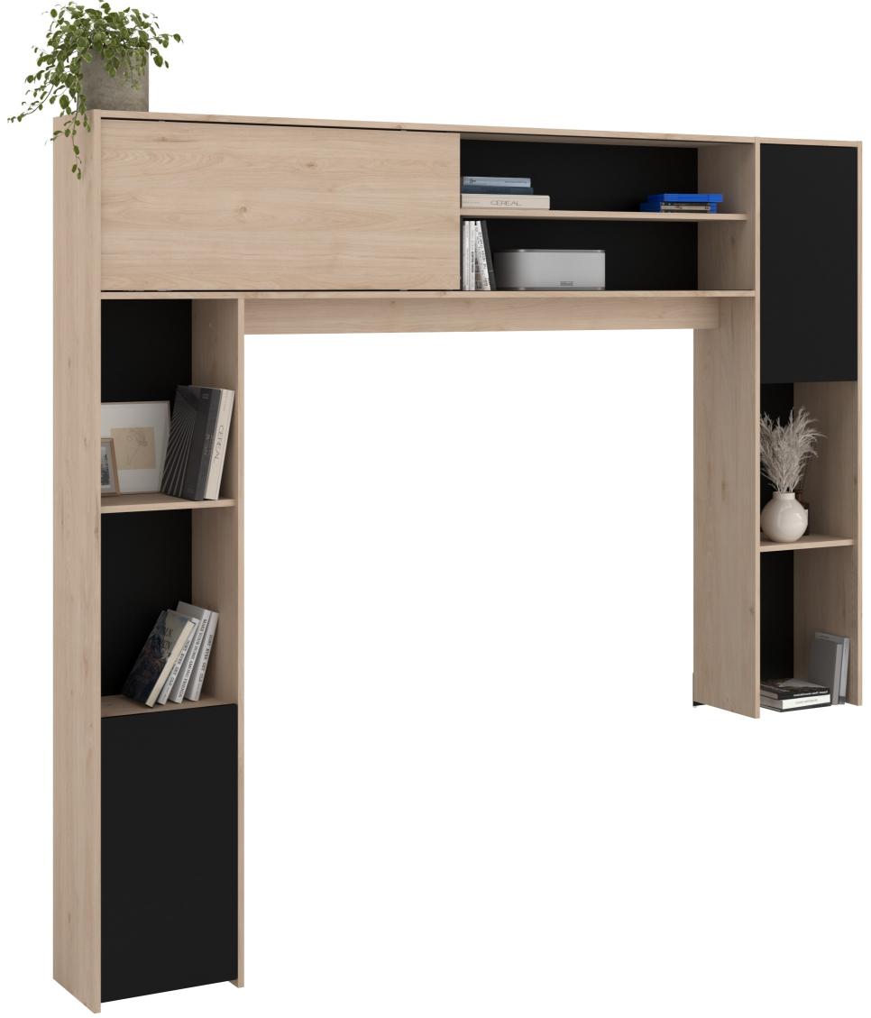 Εταζέρα για σύνθετο σαλονιού Eden-Fusiko-Mavro 1