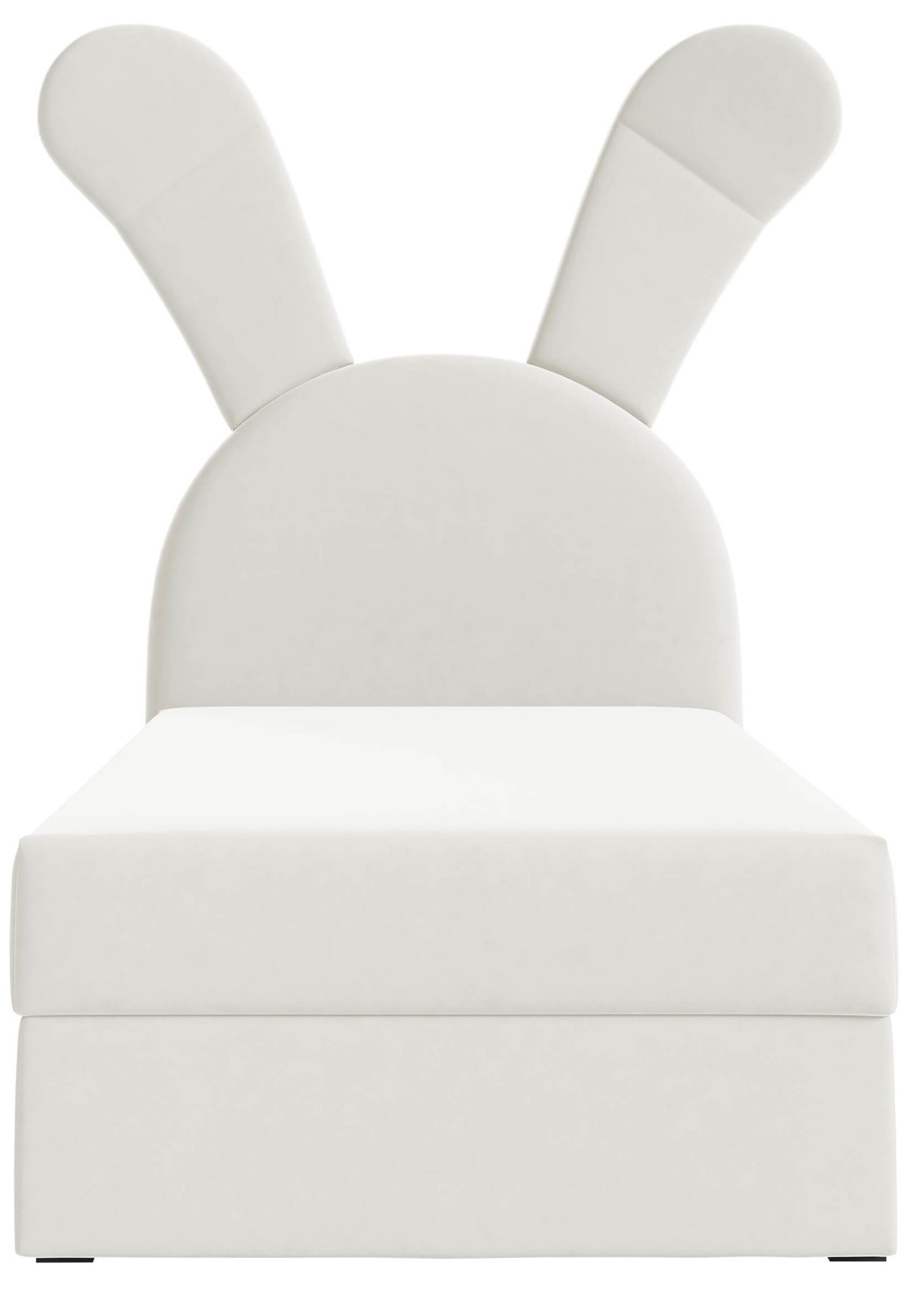 Επενδυμένο κρεβάτι Bunny Light-Ekrou-Aristera 1