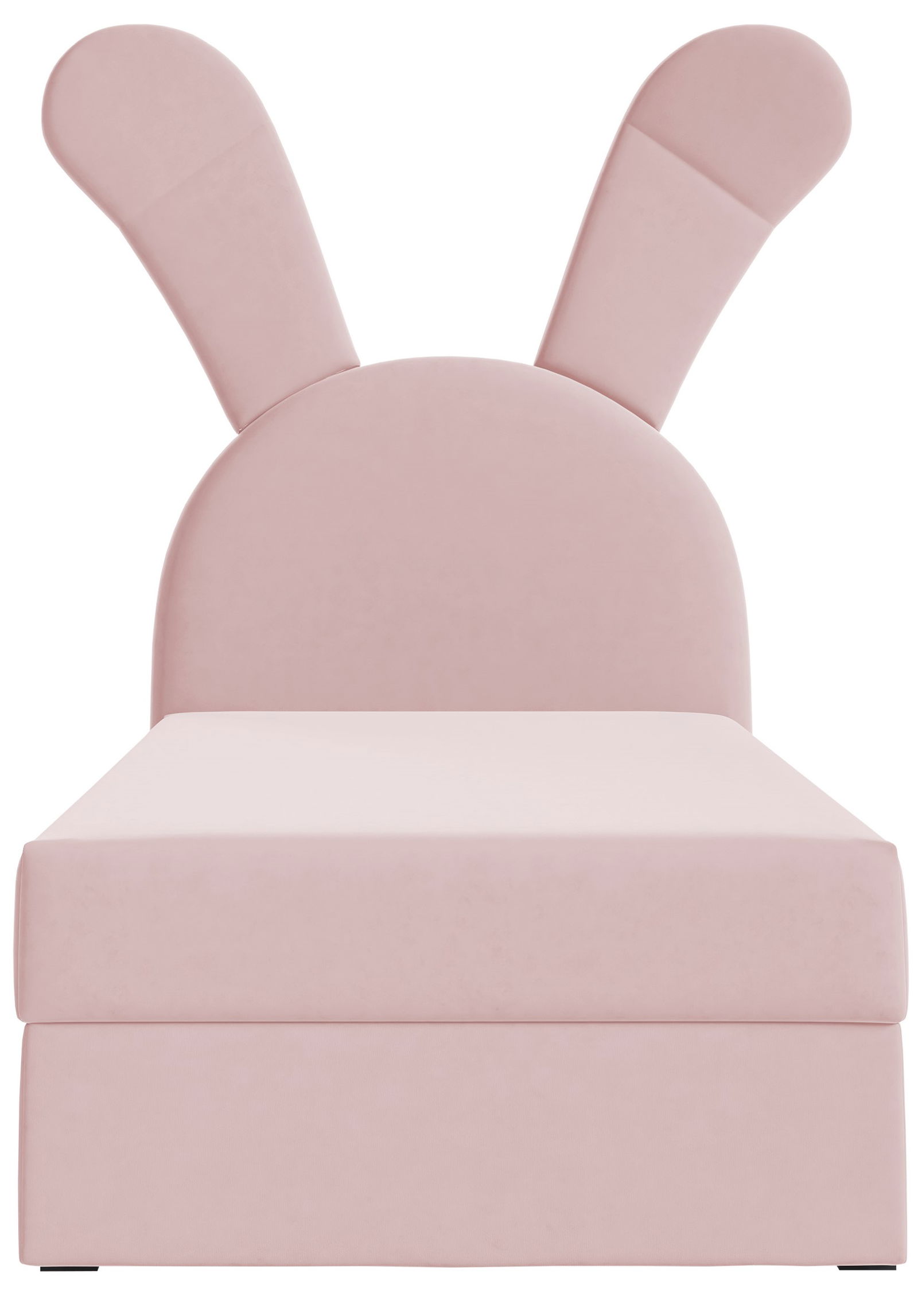 Επενδυμένο κρεβάτι Bunny Light-Roz-Deksia 1