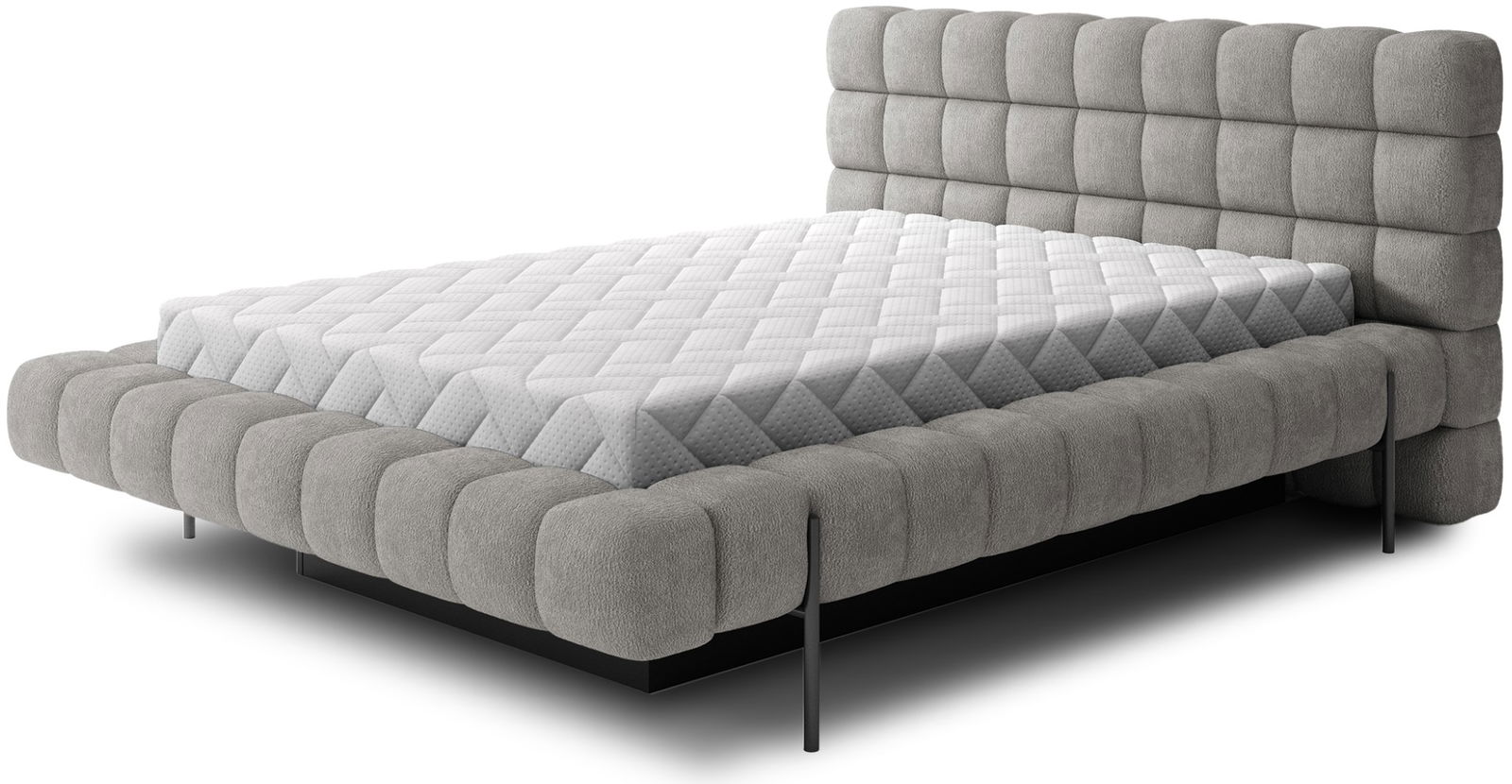 Επενδυμένο κρεβάτι Cloud-Gkri-140 x 200 1