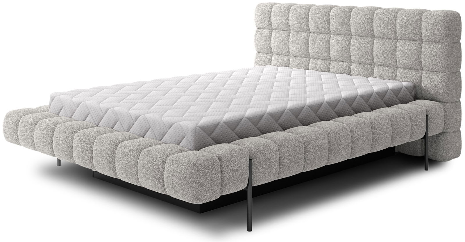 Επενδυμένο κρεβάτι Cloud-Gkri Anoixto-140 x 200 1