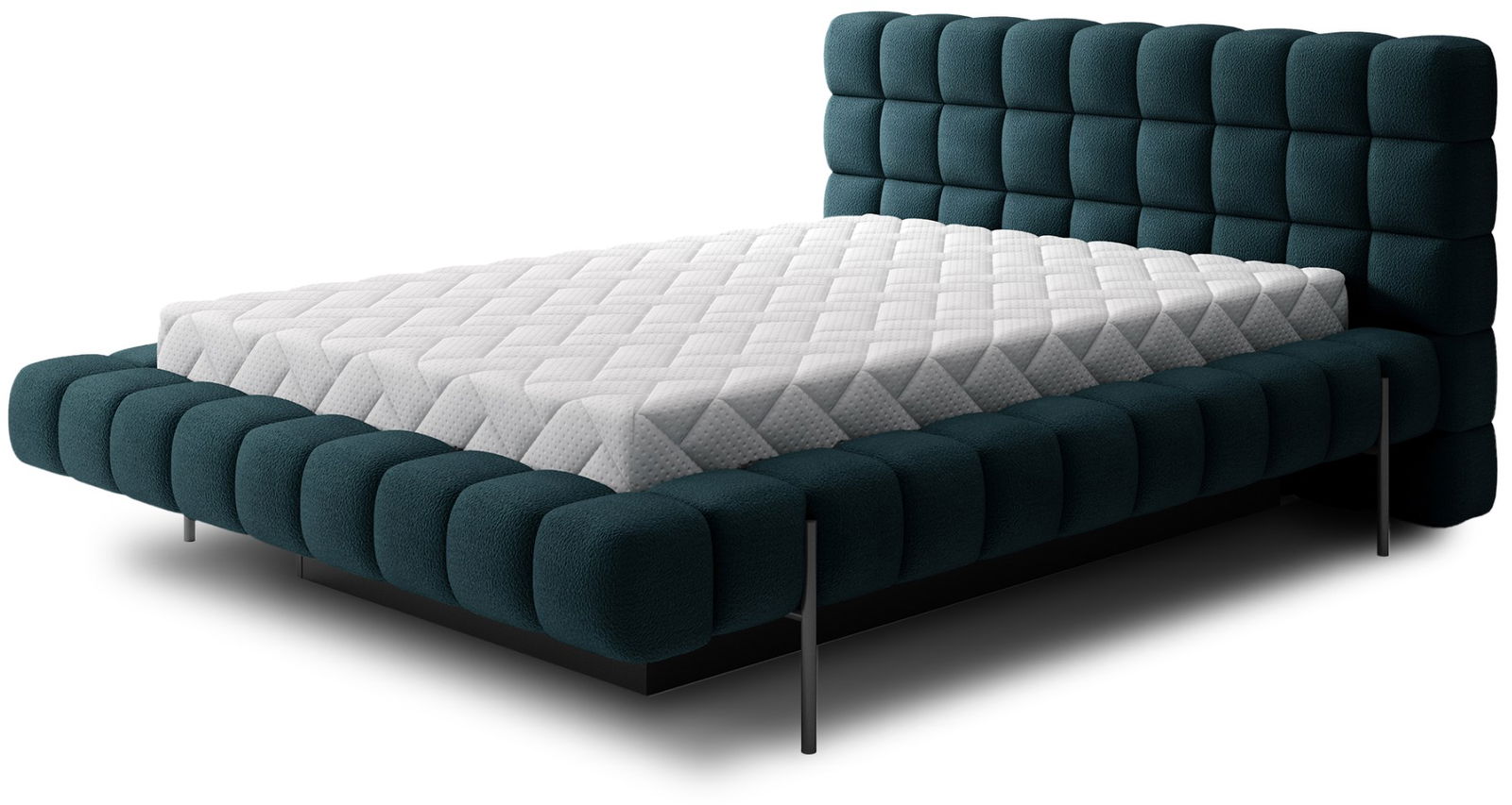 Επενδυμένο κρεβάτι Cloud-Mple Skouro-140 x 200 1