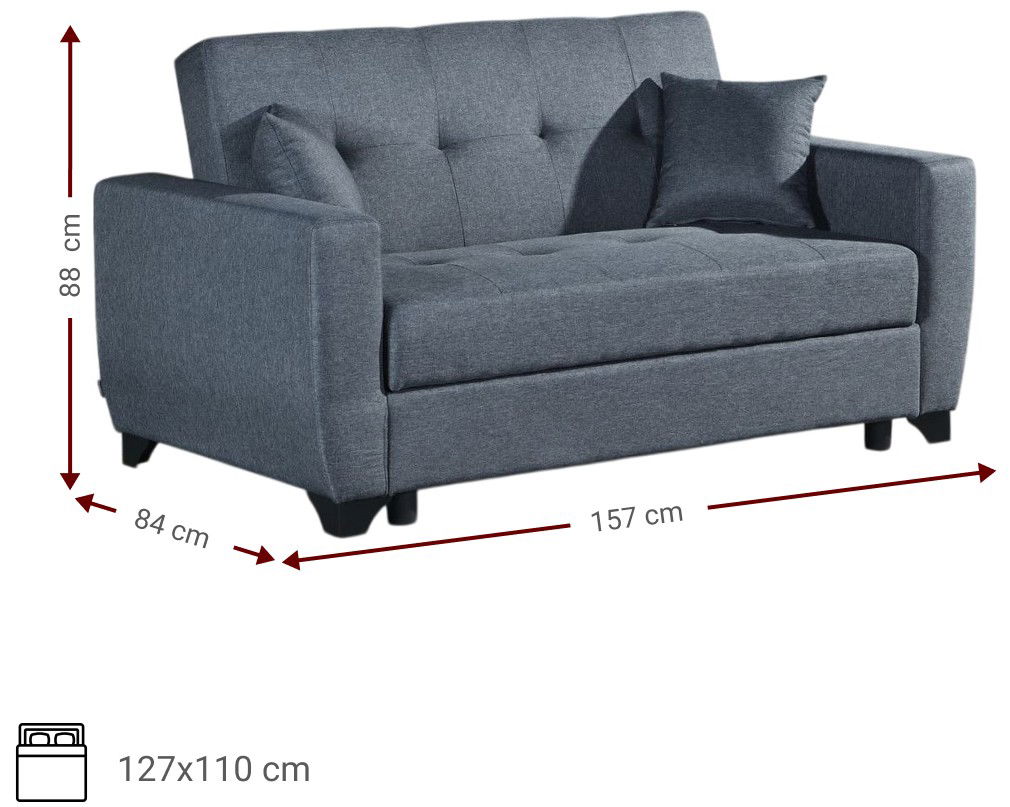 Καναπές - κρεβάτι Baron διθέσιος 6