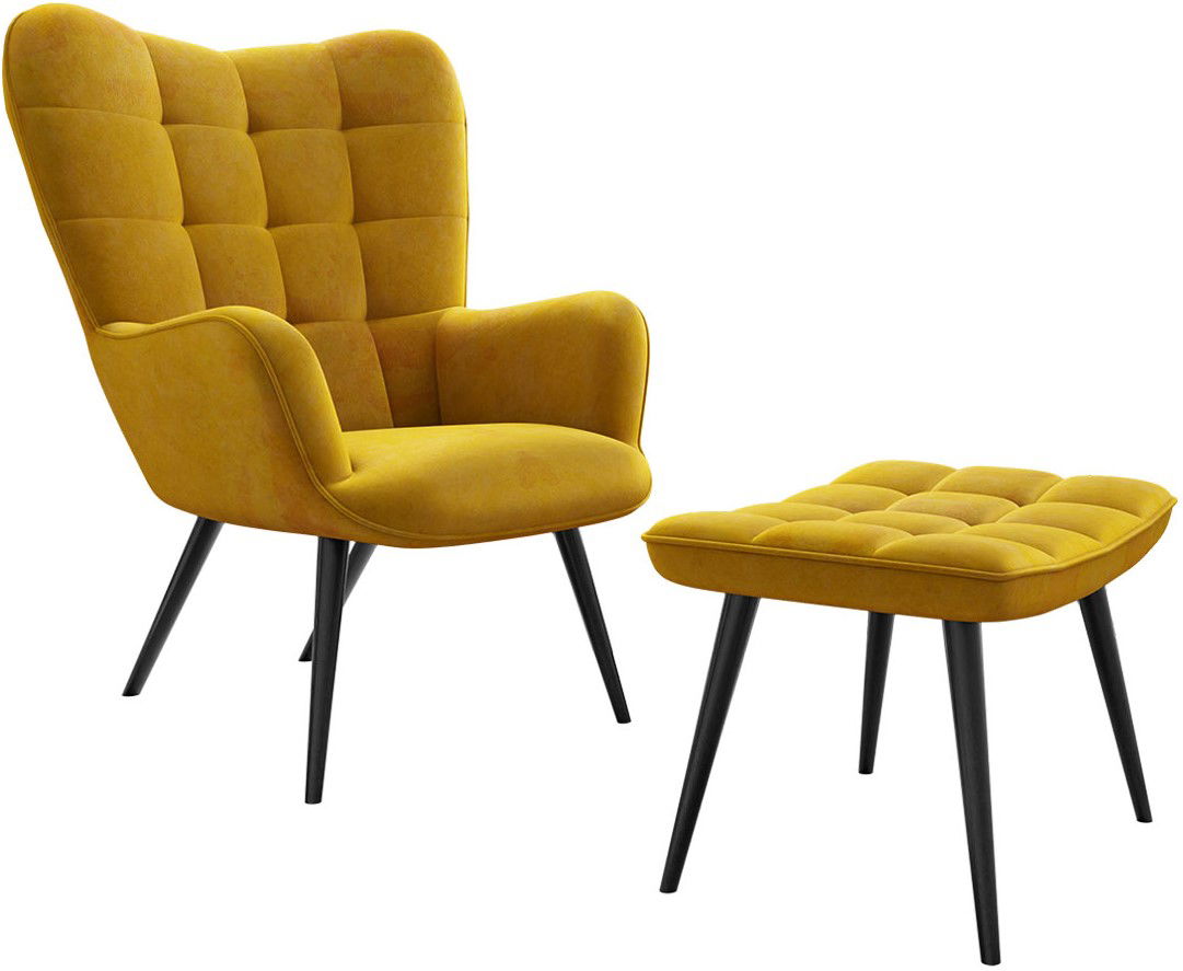 Σετ πολυθρόνας Gunar-Moustardi 1