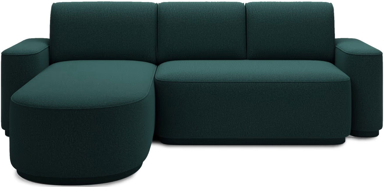 Γωνιακός καναπές Luxora-Prasino-Αριστερή 1