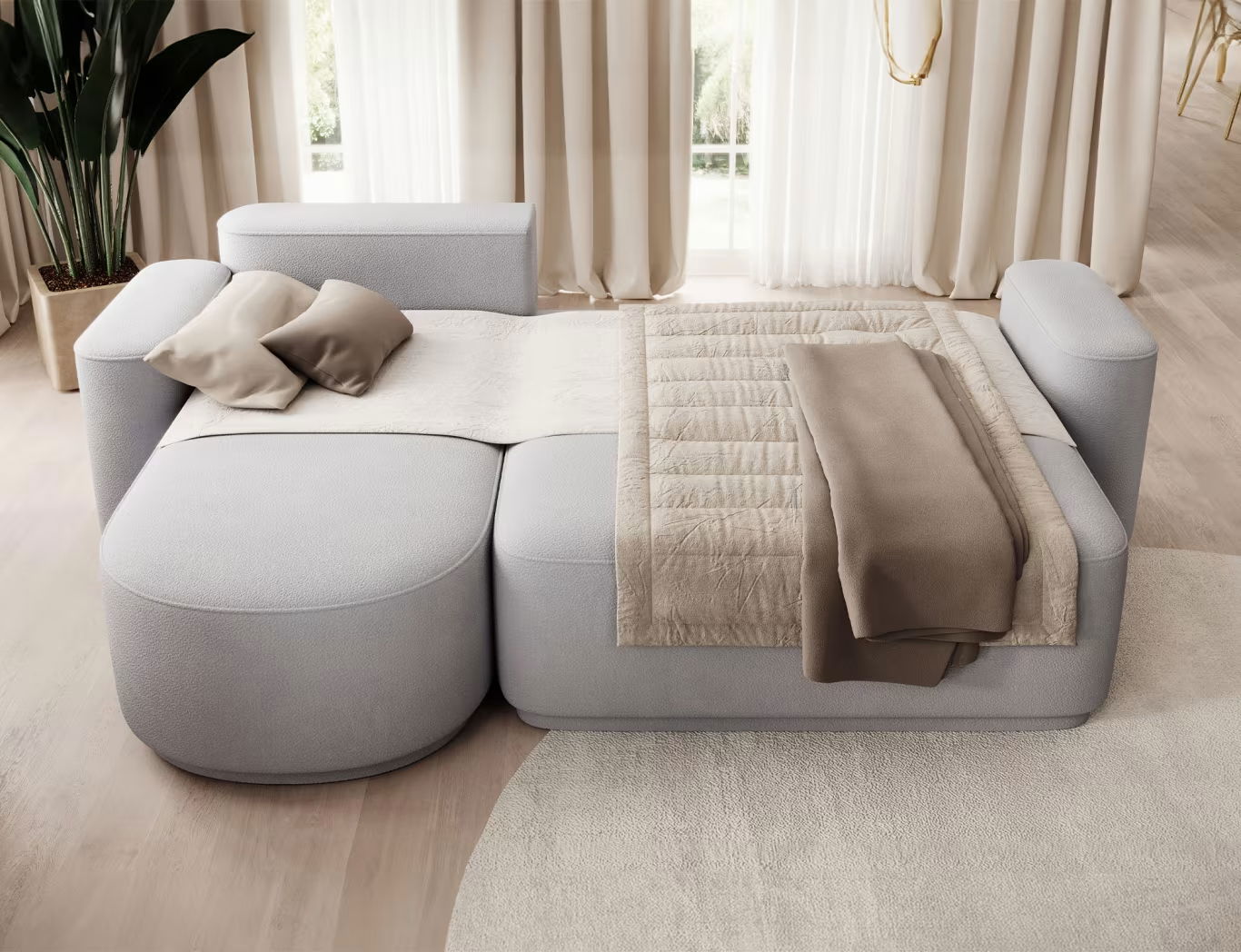 Γωνιακός καναπές Luxora 4