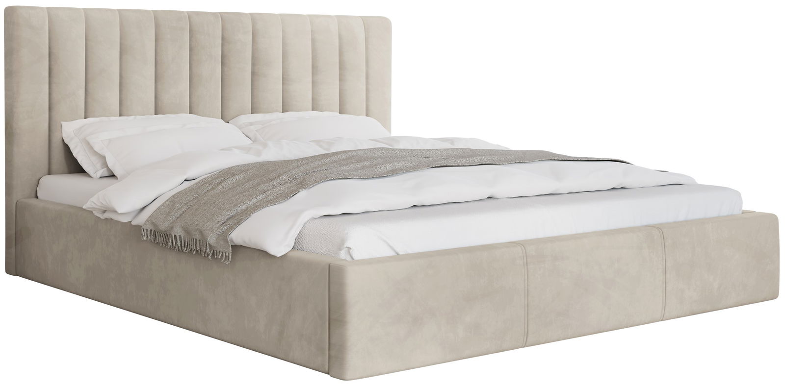 Επενδυμένο κρεβάτι Cosmos-Ekrou-200 x 200 1