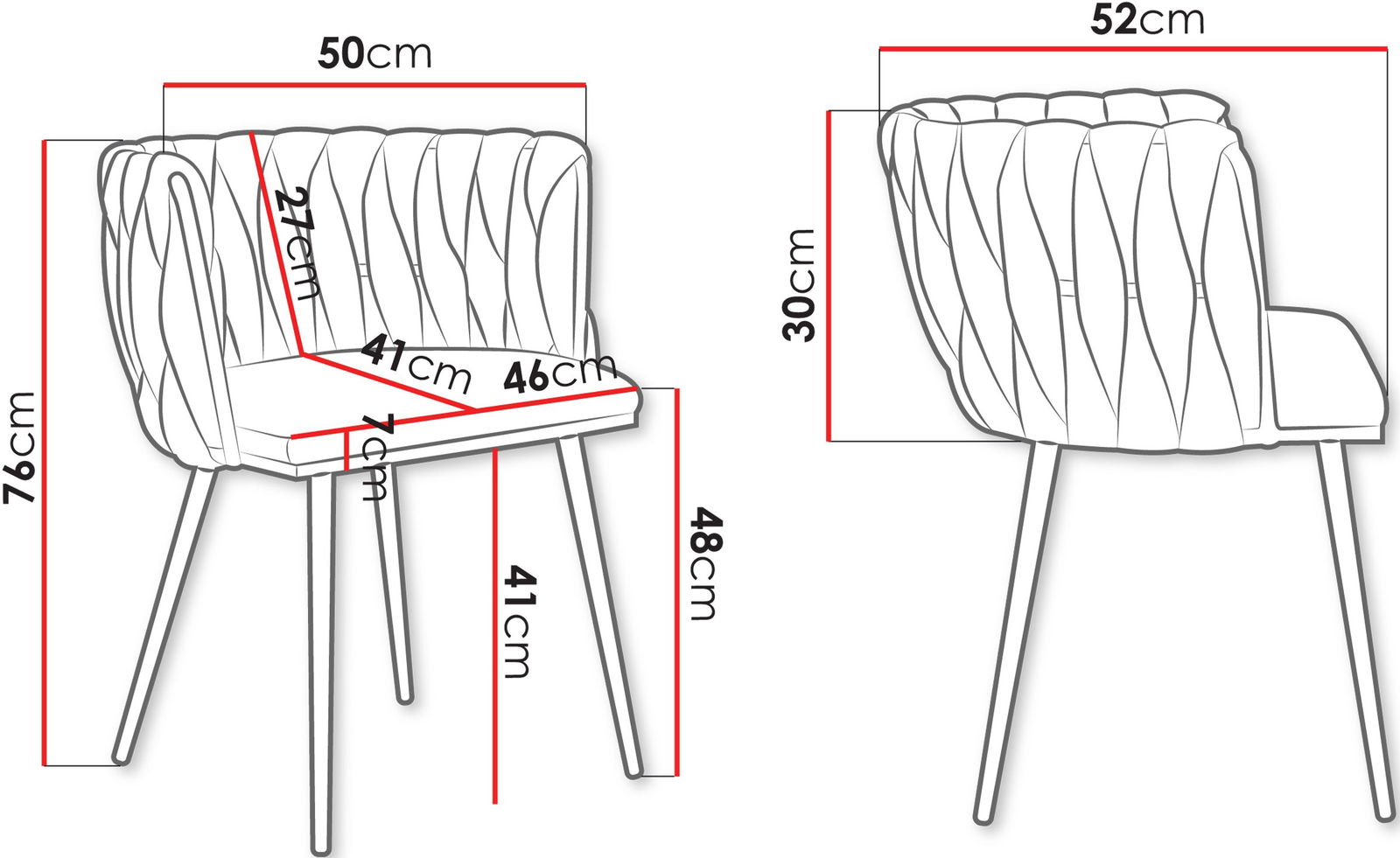 Καρέκλα Muz 1142 2τμχ 3