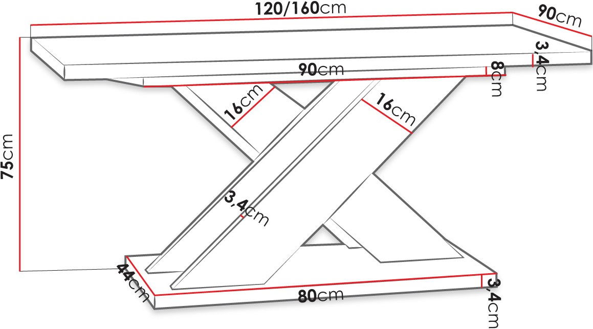 Τραπέζι Xao επεκτεινόμενο 3