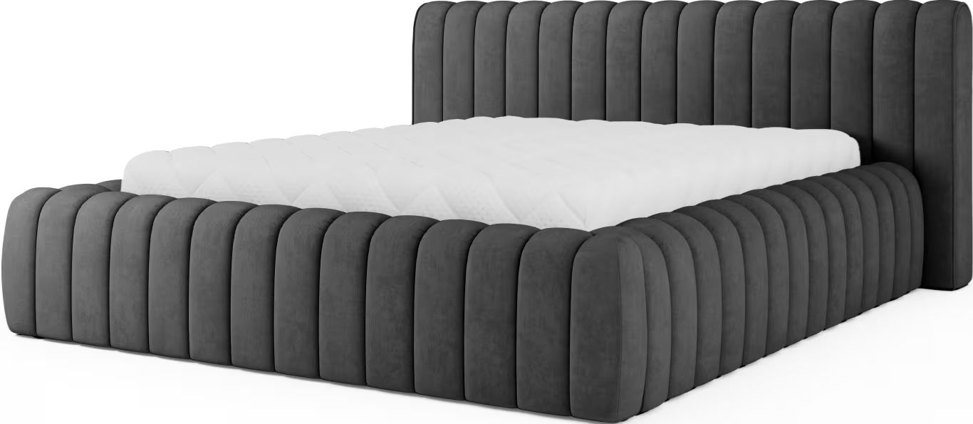 Επενδυμένο κρεβάτι Carlito 1