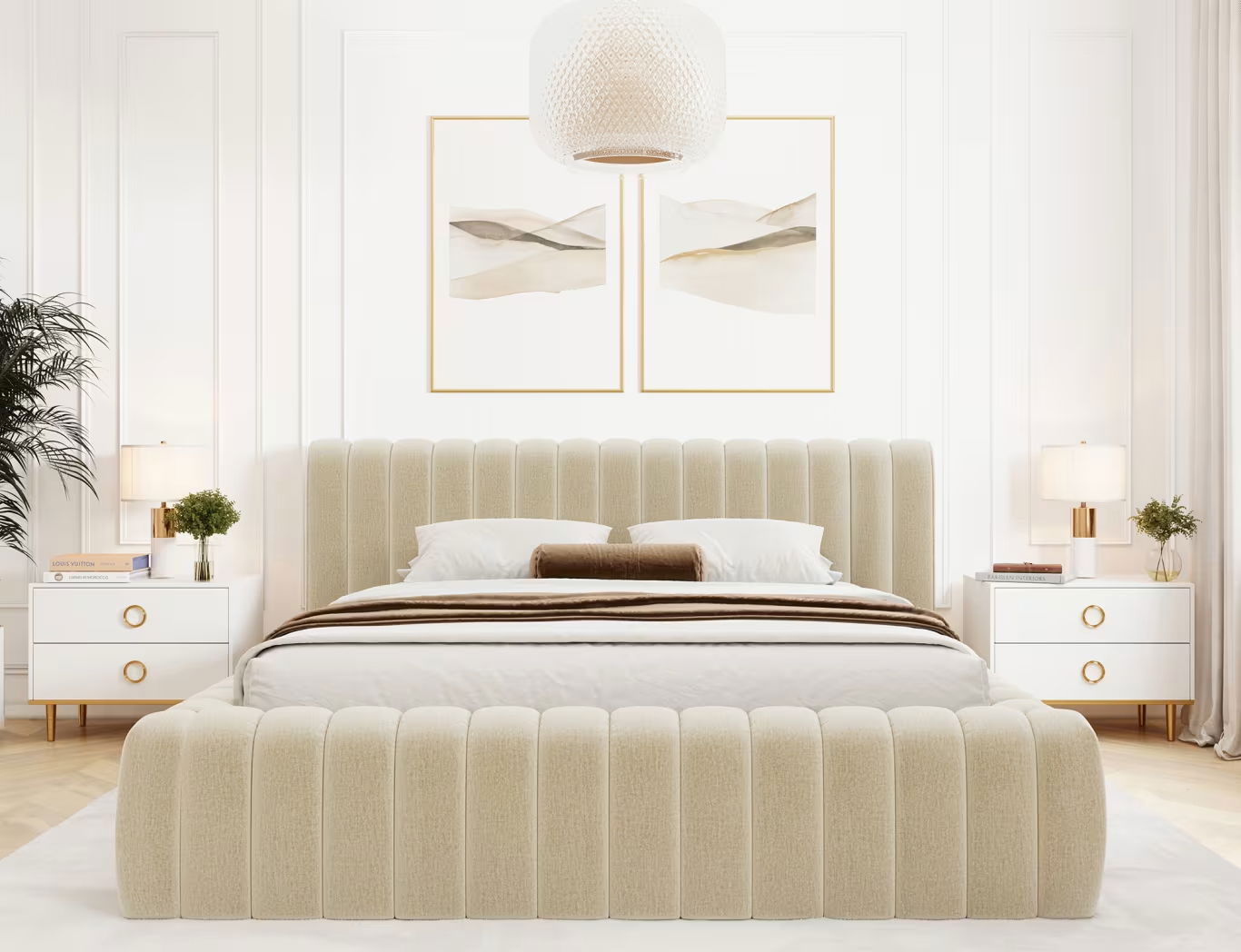 Επενδυμένο κρεβάτι Carlito 5