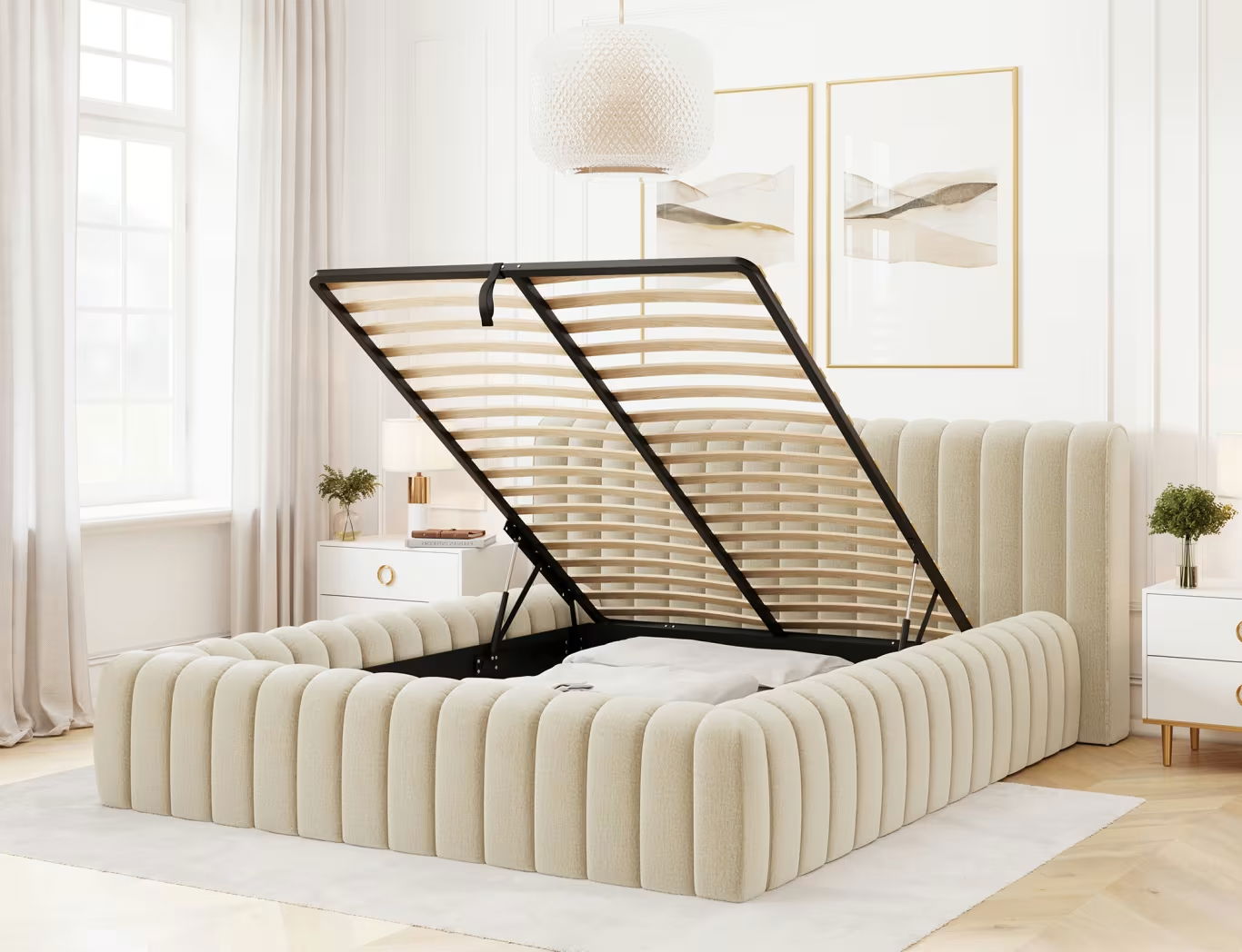 Επενδυμένο κρεβάτι Carlito 6