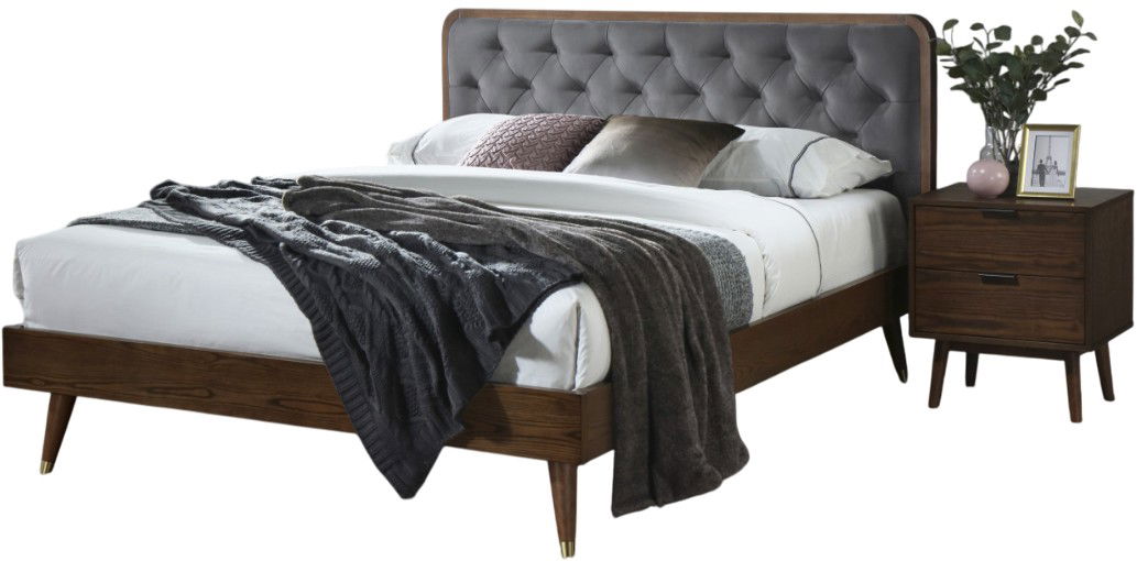 Επενδυμένο κρεβάτι Sidy 1