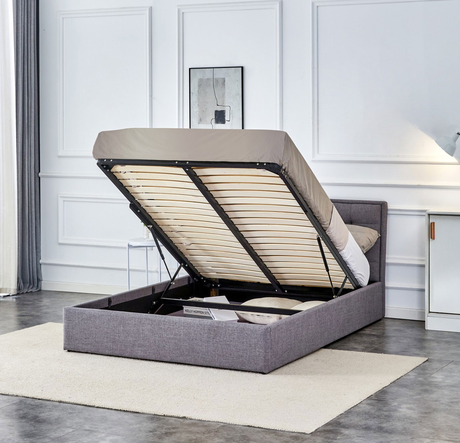 Επενδυμένο κρεβάτι Pada 4