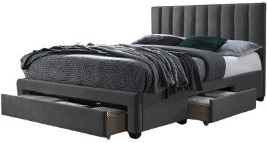 Επενδυμένο κρεβάτι Grake 1