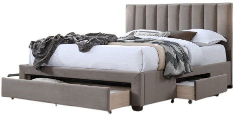 Επενδυμένο κρεβάτι Grake 3