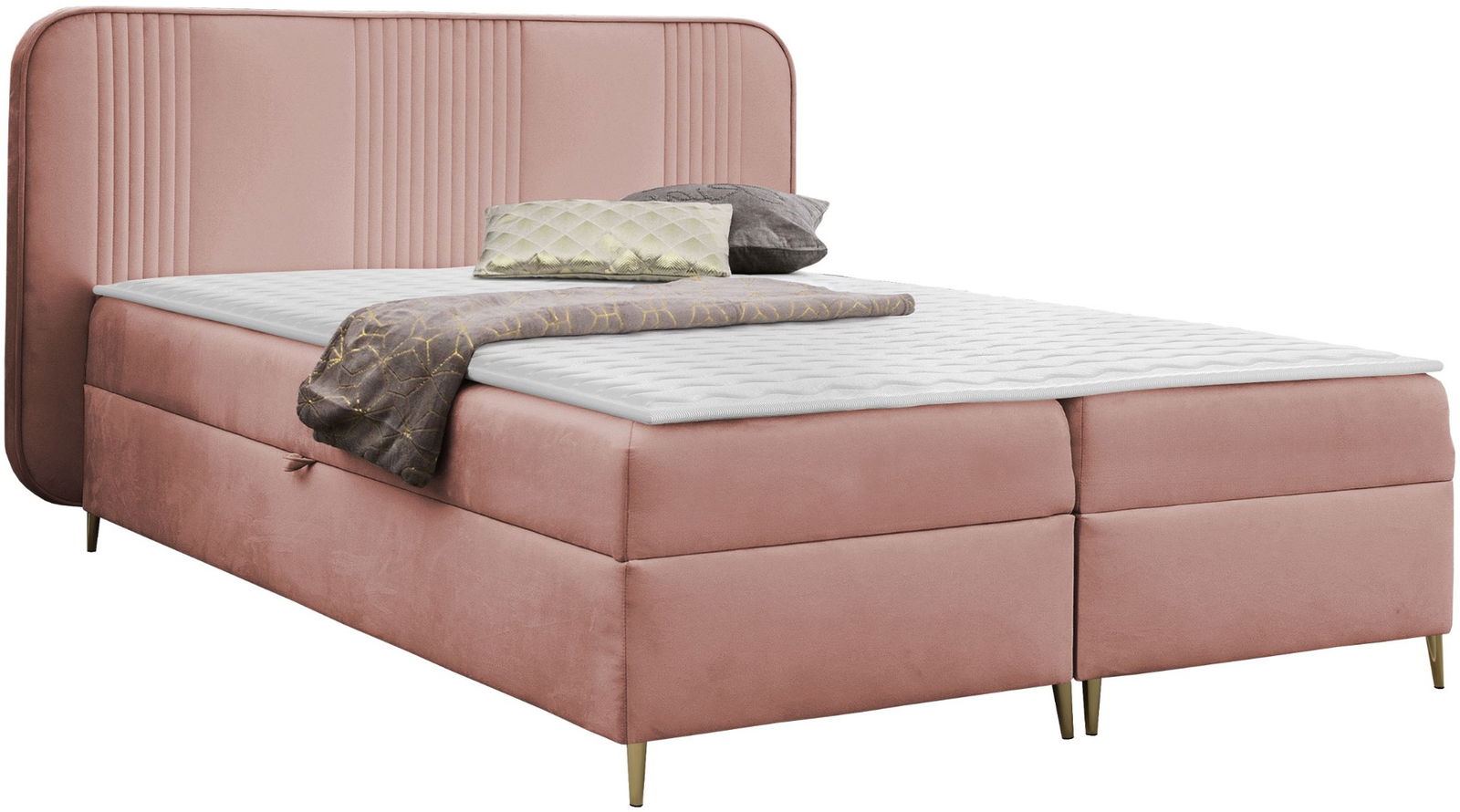 Επενδυμένο κρεβάτι Fandy-Roz-180 x 200 1